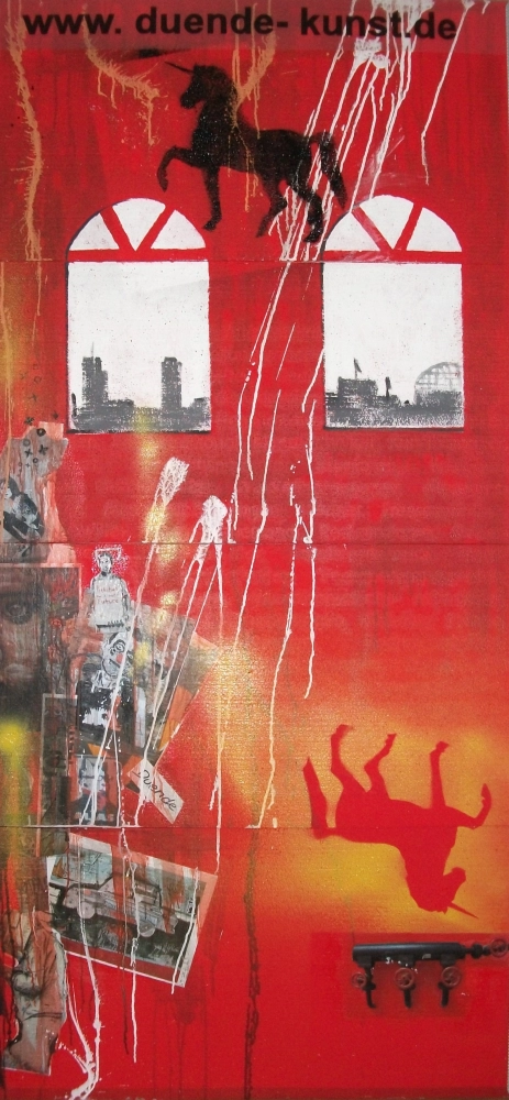 DUENDE - BERLINER Kunstwand Collage 200 × 100