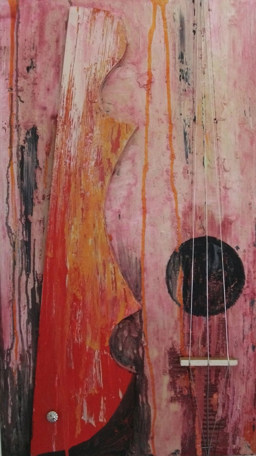 DUENDE - Acrylmalerei, Inspiration Musik 2 Acryl auf Holz 80 × 45