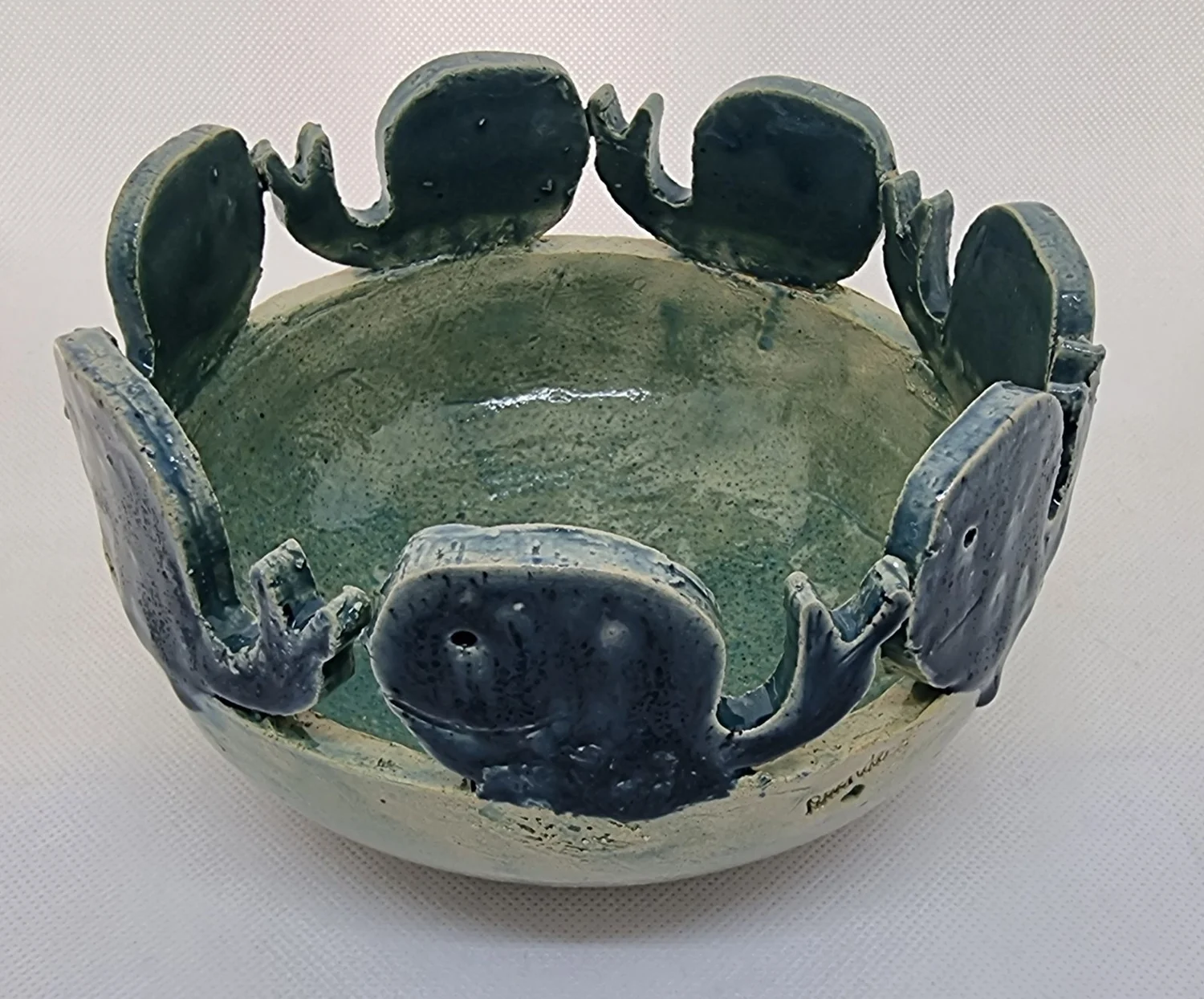 DUENDE - Skulpturen/Keramik, Maritime Schale Walmotiv 17 Durchmesser