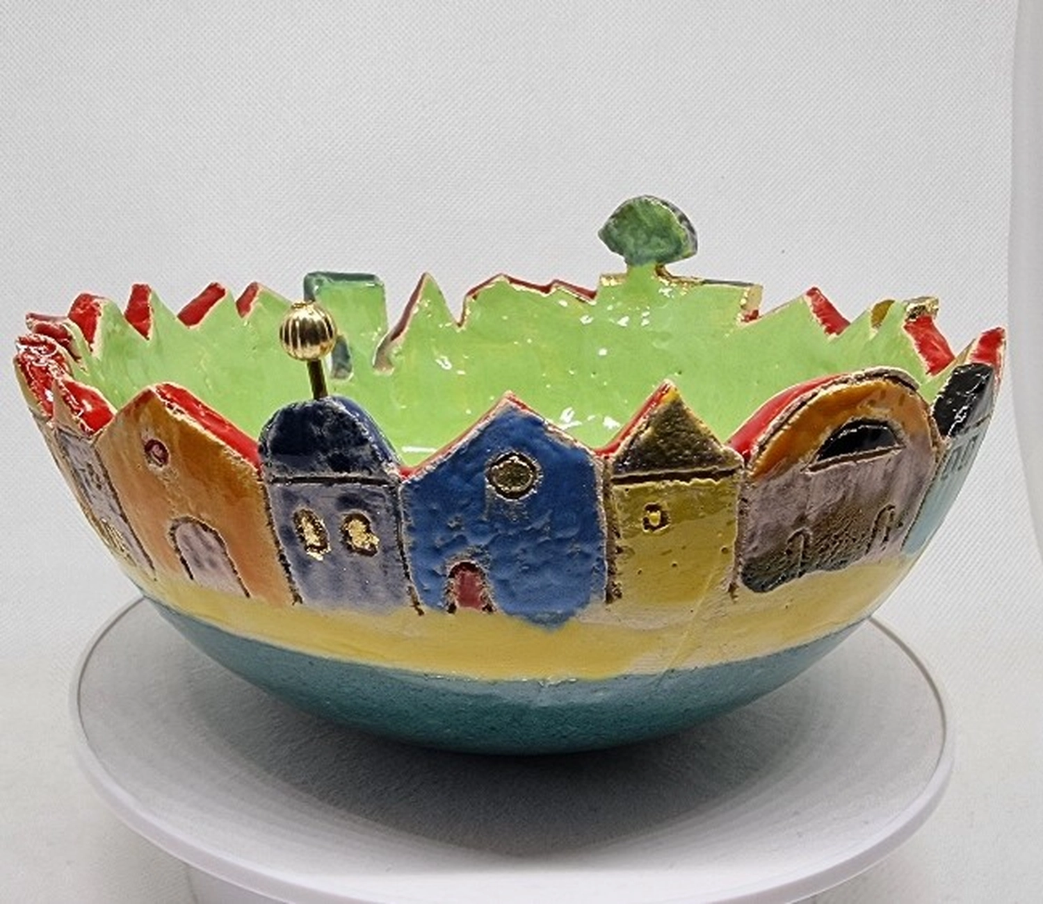 DUENDE - Skulpturen/Keramik, Keramik-Burg-und-Kelch